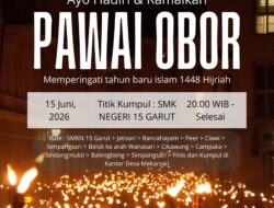 Pawai Obor Meriah Sambut Tahun Baru Islam 1448 Hijriah di Desa Mekarsari