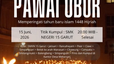 Pawai Obor Meriah Sambut Tahun Baru Islam 1448 Hijriah di Desa Mekarsari