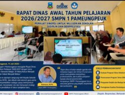 RAPAT DINAS AWAL TAHUN PELAJARAN 2026/2027 SMPN 1 PAMEUNGPEUK