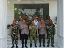 Silaturahmi ke Makodim 0611/Garut, Kapolres Garut Perkuat Kolaborasi TNI-Polri