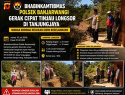 Bhabinkamtibmas Polsek Banjarwangi Gerak Cepat Tinjau Longsor di Tanjungjaya, Warga Diimbau Relokasi Demi Keselamatan