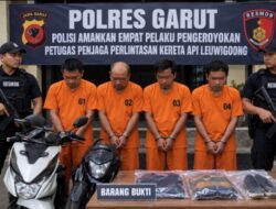 Empat Pelaku Penganiayaan Petugas Perlintasan Kereta Api Leuwigoong Berhasil Diamankan