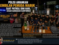 Nongkrong Sambil Miras, Sembilan Pemuda Tak Berkutik Saat Digerebek Polisi