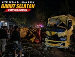 Tragis! Adu Banteng Dua Truk di Pakenjeng, Satu Sopir Tewas Tiga Orang Terluka