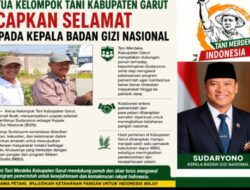 Ketua Kelompok Tani Kabupaten Garut Ucapkan Selamat kepada Kepala Badan Gizi Nasional