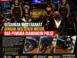 Aksi Geber Motor Berujung Diciduk Polisi