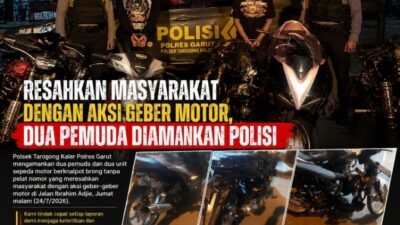 Aksi Geber Motor Berujung Diciduk Polisi