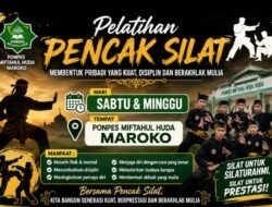 Pelatihan Pencak Silat Digelar di Ponpes Miftahul Huda Maroko Cibalong Garut
