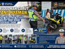 Satlantas Polres Garut Tertibkan Knalpot Tidak Sesuai Spesifikasi Teknis