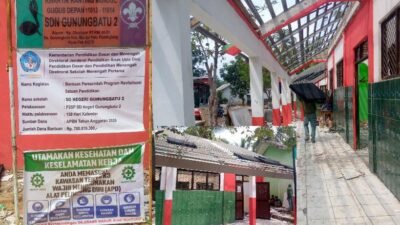 Pelaksanaan Revitalisasi SDN Gunungbatu 2 Diduga dikerjakan Oleh Pihak Ketiga
