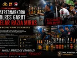 Polres Garut Bertindak Tegas, 109 Botol Miras Disita