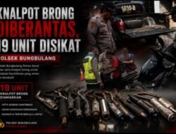 Knalpot Brong Diberantas, 19 Unit Disikat Polsek Bungbulang