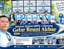 Ratusan Alumni SMPN 1 Cikoneng Gelar Reuni Akbar
