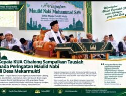Kepala KUA Cibalong Sampaikan Tausiah pada Peringatan Maulid Nabi di Desa Mekarmukti
