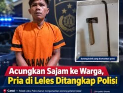 Acungkan Sajam ke Warga, Pria di Leles Ditangkap Polisi