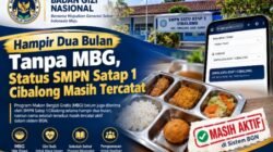 SMPN Satap 1 Cibalong Pertanyakan MBG, Data Penerima Masih Aktif