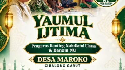 Yaumul Ijtima PRNU dan Banom NU Desa Maroko Digelar, Perkuat Silaturahmi dan Kebersamaan